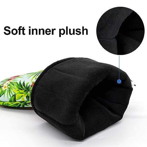 Golf Club Head Covers 3 Pack for Drivers, Fairway Woods, and Hybrids, Waterproof Cloth Head Covers with Interchangeable No. Tags Fits Callaway, Tiltiest, Taylormade, Cobra, Ping etc. (Pineapple Skull) - Thumbnail 6