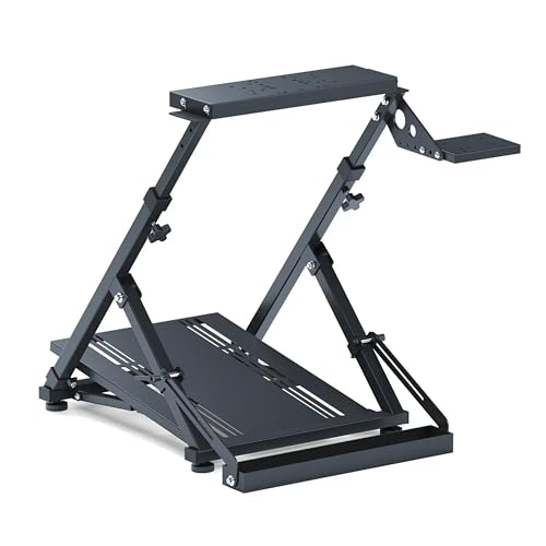 GT Omega Lenkradständer PRO für Logitech G923 G29 G920 mit Schalt anbringen V1 und V2, Thrustmaster T500 T300 TX und TH8A - PS4 Xbox Fanatec - Neigungsverstellbares Design für ultimatives Sim Racing