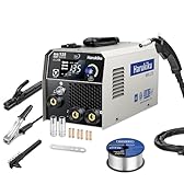 Harukiku135 saldatrice a filo continuo no gas, Saldatrice 3-in-1 Multiprocesso (Flux MIG/MMA/Lift TIG) con Alimentazione Sinergica, Inverter IGBT Compatto per Professionisti & Hobby Domestico