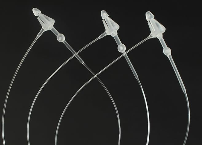 3 Inch 3000 Pcs Plastic Fasteners Hang Tags Clear Snap Lock Pins Security Loop Price Tag Pins Safety Ring Ties for Retail Store Clothing Accessory(3" 3000pcs, Clear)