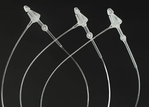 SIDAZON Lot de 500 attaches en plastique transparent de 7,6 cm pour étiquettes d