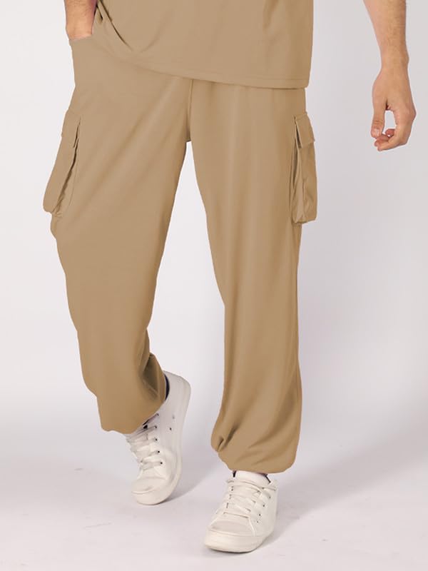 Image of CHKOKKO Men's Casual Track Pant Regular Fit Lower with Side Pockets Comfortable Stylish Sports Gym Running Jogger