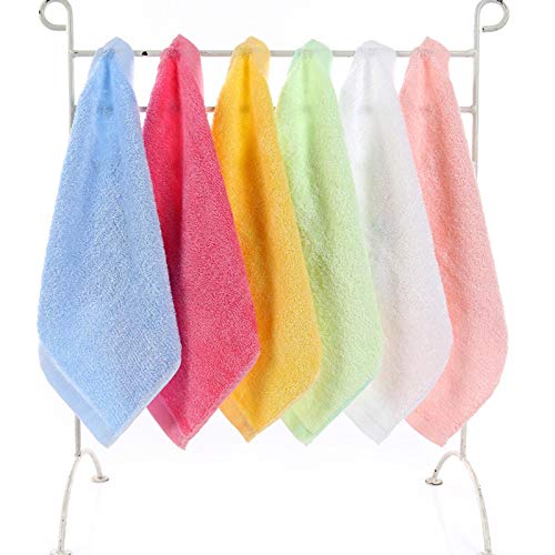 Luxury Bamboo Washcloth Towel Set 16 Pack For Children Baby Bathroom-Hotel-Spa-Kitchen Multi-Purpose Fingertip Towels & Face Cloths 10'' X 10'' #TOP3