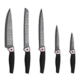 Renberg Messerset 5 tlg Messer Kochmesser Schneidmesser Brotmesser Gemüsemesser