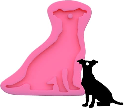 Miniatura 5 de Moldes para llavero de perro, paquete de 6 – moldes de silicona rosa para hacer chocolate para decoración de pasteles, bodas, regalos de fiesta