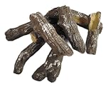 The Stove Wizard Gas Fire Replacement Ceramic Artificial Faux Logs Coals 8 piece log set for Gas, LPG, Bio Ethanol and Electric Fires