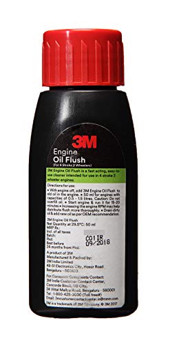 Image of Motul 104091 7100 Ester 4T Fully Synthetic 10W-40 Petrol Engine Oil for Bikes (1 L) + 3M 2wh Engine Oil Flush (50 ml)