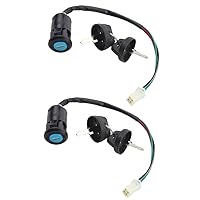 Vista 5 de Juego de llaves de interruptor de encendido de 4 cables con tapa para motocicleta de motocross de 50 cc, 70 cc, 90 cc, 110 cc, 125 cc, 150 cc, 200