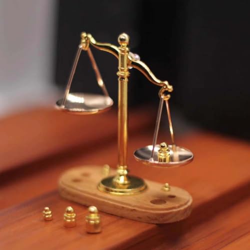Mini Balance Décorative Rétro, Échelle 1:12 – vue 7