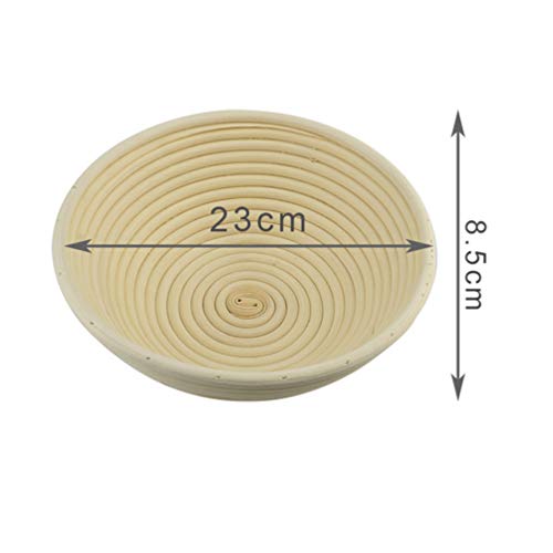 NICEXMAS Cesta de Prova de Pão Banneton Tigela de Cozimento para Padeiros Cestas de Prova Inclui Ras