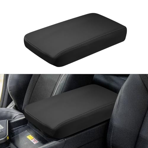 INTGET for 2024 2025 2026 Lexus GX 550 Center Console Cover Leather with Thin Pad Center Arm Rest Cover Middle Console Protector for Lexus GX 550 Accessories 2024 2025 2026 (Black Stitches)