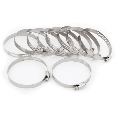 Aexit 10 Pcs Clamps Universal Hardware Parts Hose Pipe Fastener 60mm to 83mm Strap Clamps Clamp Hoop