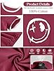 heekpek Women's T-Shirts Crew Neck Ladies Short Sleeve T Shirts Summer Tops Graphic Printed Tee Casual Cotton Tshirts, Wine red, XXL #3