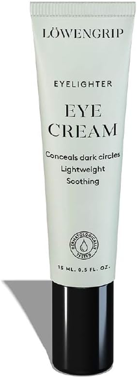 Löwengrip, Eyelighter Feather Light Eye Cream – Quinoa Extract. Reduce puffiness, dark circles & bags. Boosts production of collagen. Sweden’s Fastest Growing Beauty Brand. All skin types + sensitive. 15 ml