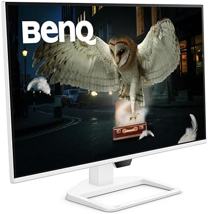 Monitor Gamer BenQ EW270Q com resolução 2K, cobertura de cor 90% P3, taxa de atualização de 200Hz e alto-falantes integrados de 5W para uma experiência audiovisual completa