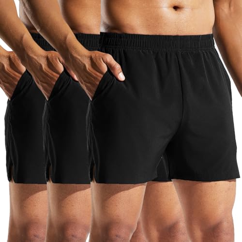 Short de course à pied homme léger avec poches sport