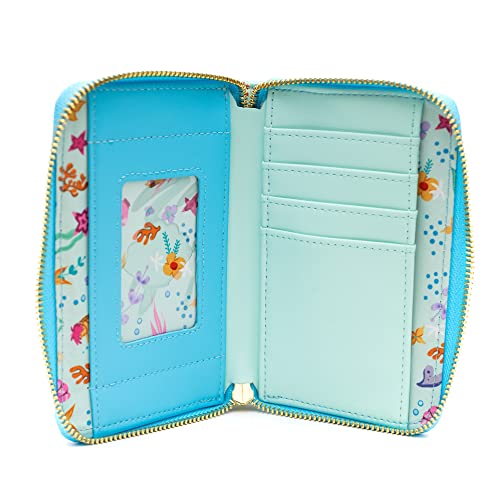 Loungefly Disney The Little Mermaid, Princess Stories Series Ariel Wallet, Flounder Sebastian #TOP2