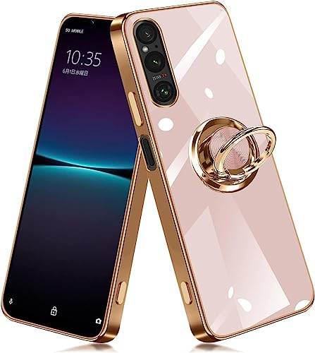 Xperia 1 V P[X Ot SO-51D SOG10 Jo[ X}zP[X X^h@\  ԍڃz_[ Ή gуJo[ ϏՌ C菝h~ h~ TPU GNXyA 1V P[X Pink