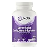 AOR - Gastro Relief 312mg 60 Capsules 30-Day Supply - Gastritis Supplement for Heartburn, Indigestion, Natural Acid Reflux, Motion Sickness, Esophagus Relief & Promote Gastric Health - Vegan & Non-GMO