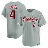 NZUONODAI Luis Arraez Jersey Philadelphia Grey Women Baseball Stitched
