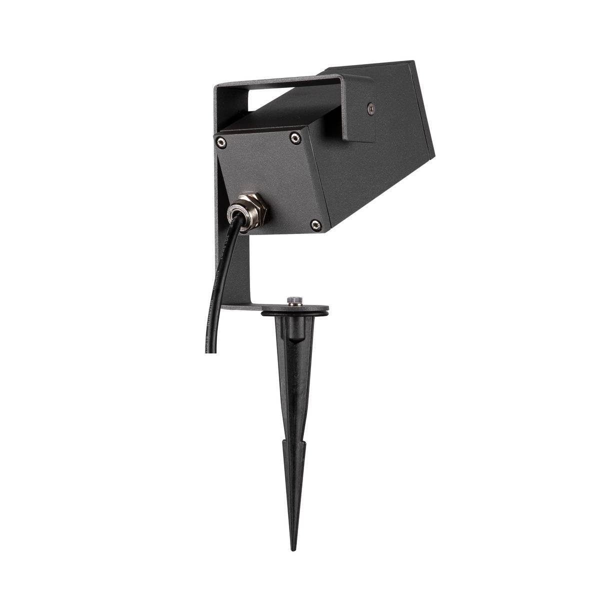 SLV lampada a picchetto THEO BRACKET SP QPAR51 / lampada da esterno per l’illuminazione di giardino, terrazza, piante, stradelli, stagni, faretto da esterno / GU10 IP65 7W antracite