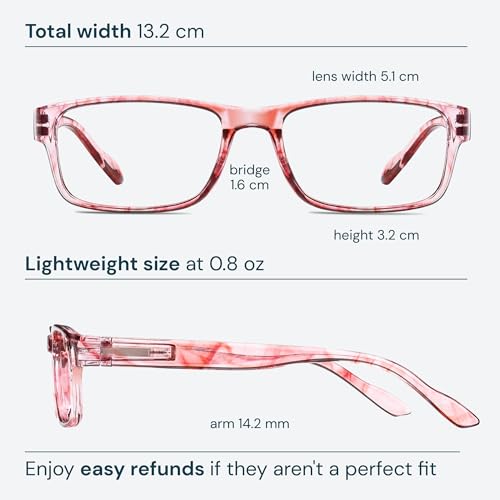 Image of Gaoye 1.0 Professional Reading Glasses for All Day - Computer Readers with Blue Light Protection - Value Pack