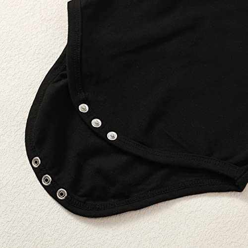 Magic Park Infant Baby Boys Tattoo Sleeve Romper Bodysuit Toddler Boy Tattoo Shirts Jumpsuit (Black-A, 0-6 Months) #TOP6