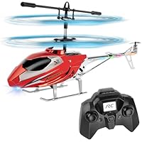 Aolso Hubschrauber RC Helikopter, ferngesteuertes Spielzeug, 3,5 Kanal Indoor fliegendes Spielzeug, Höhenlage Hobby Flugzeug mit Kreisel, Miniflugzeug Geschenk für Kinder und Erwachsene(Rosenrot)