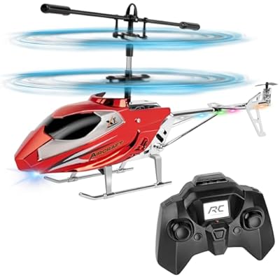 Aolso Helicóptero Teledirigido para Interior, Helicóptero Radiocontrol, Juguete para Niños y Principiantes (Rojo) | Ya disponible en tu tienda friki favorita! En mundofriki.es!