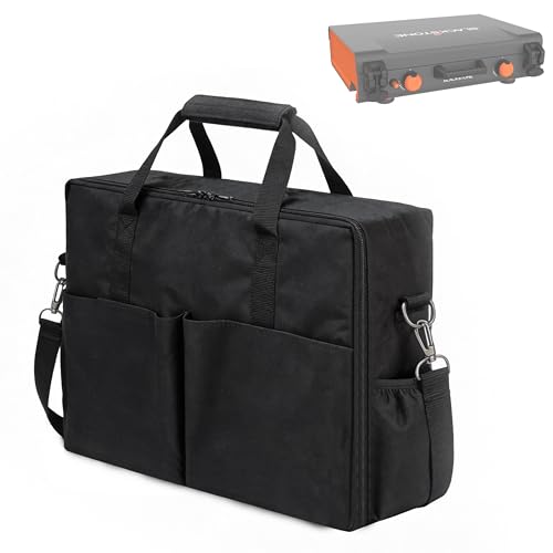 Griddle Carrying Bag for Blackstone Adventure Ready 12"x14" and 20"x14" 2-Burner Propane Camping Griddles, Portable Storage Case, Heavy Duty Weatherproof Protective Cover for Camping, BBQ, Tailgating