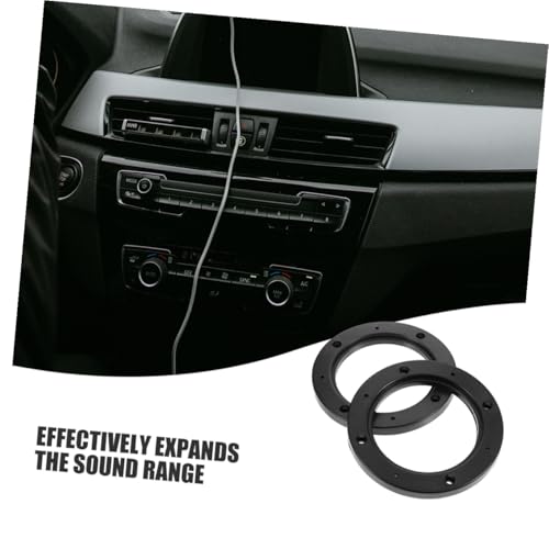 Espaciadores de altavoz de 5 pulgadas de ABS negro para modificar el audio de tu coche 3
