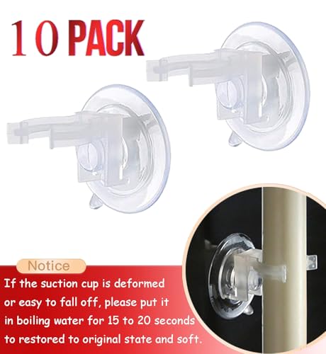 10 Pack Window Candles +20 AA Batteries(Include,Run More Than 400 Hours) + Candleholders + Suction Cups+ 2 Remote. 8'' Tall. IVORY LED Battery Powered Candle. 3D Flickering Wick, Timer Function by NONNO & ZGF - Image 6