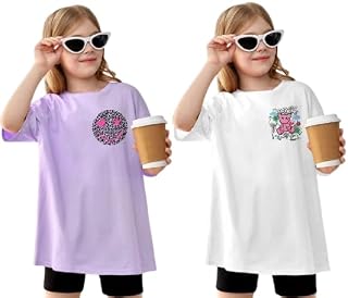 KEESOR Cotton Blend Oversized Baggy Fit Drop Shoulder Latest Aesthetic & Cool Graphic Printed Half Sleeve 2 Tshirt Set for... Price In India