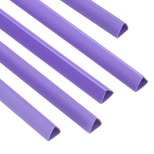 PATIKIL 50Pcs Binding Bars, 10mm Binding Bars Slide Grip 70 Sheets Capacity A4 Size Report Binder Presentation Binder for Report Cover Resume, Purple
