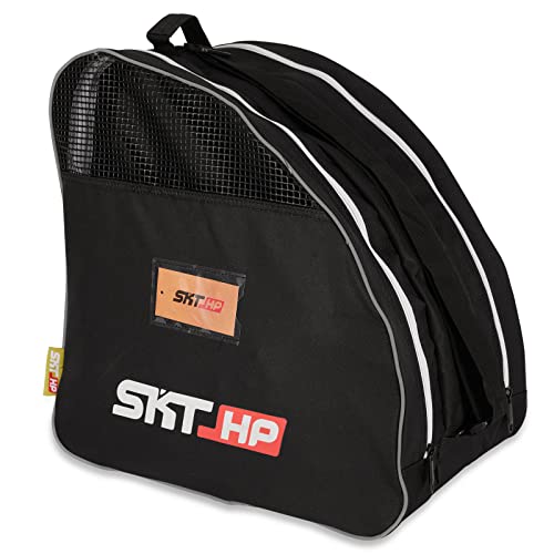 SKT HP Roller Skate Bag with Adjustable Shoulder Strap, Inline and Roller Skate Bags Kids and Adults to Hold Inline Skates Roller Skates Knee Pads