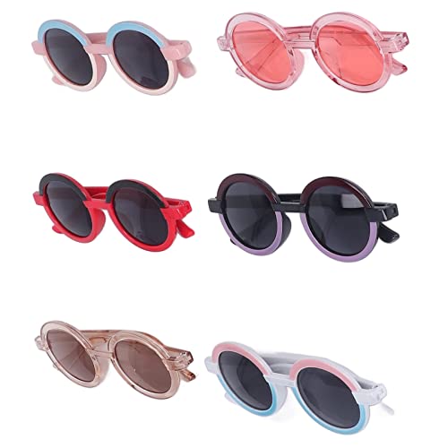 Óculos de sol coloridos para crianças óculos de sol redondos protetor solar para presentes