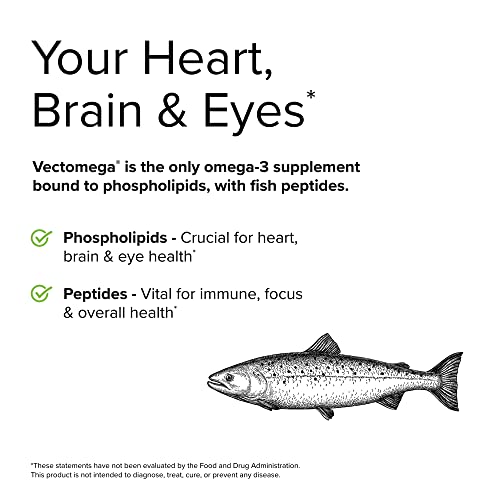 Terry Naturally Vectomega - 60 Capsules - Omega-3 From Salmon, Including Epa & Dha - Non-Gmo, Gluten Free - 60 Servings #TOP4