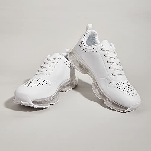 Image of LUCKY STEP Women Air Cushion Fashion Sneakers Breathable Casual Comfortable Lightweight Walking Shoes