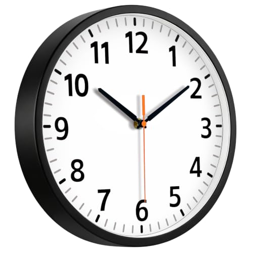Mabpedo 8 Silent Wall Clock,Battery Operated Clock for Bedroom Living Room