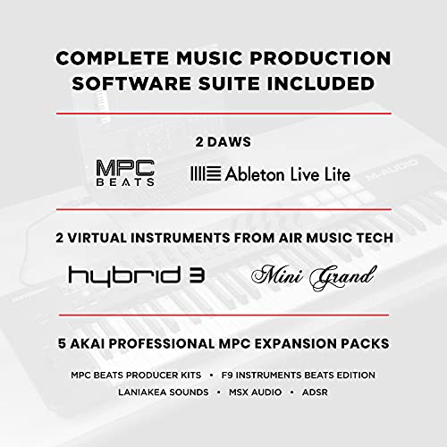 M-Audio Oxygen 61 (Mkv) – 61 Key Usb Midi Keyboard Controller With Beat Pads, Smart Chord & Scale Modes, Arpeggiator And Software Suite Included #TOP7