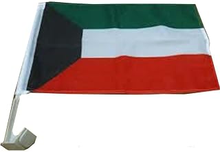(2 Pack) Kuwait Country Car Window Vehicle 12x18 12"x18" Flag