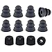 Black, Medium - Earphones Plus brand replacement earphone cushions: 2 pair memory foam earbuds and 4 pair triple flange earphone tips (Please see product details for connector sizes)