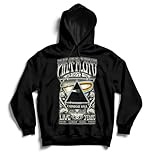 Pink Floyd Men's Carnegie HALL Poster Mens Black Hoodie Long Sleeve Hoodie, Medium