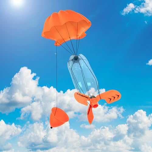 Aquapod Water Bottle Rocket Launcher Ultimate Accessory Pack - Soar to New Heights w Launcher Fins, Parachute, & Nose Cone - Family Fun & Educational STEM Toy - Summer Camp Activity & Gift for Kids - Thumbnail 5