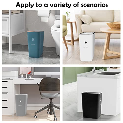 XPIY Trash Can with Lid, 2 Pack 4 Gallons/15 Liters Garbage Can by XPIY - Used condition - Image 6