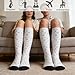 KWSAAHU Compression Socks for Women and Men 15-20 mmhg Blood Circulation Relieve Fatigue, Soft Breathable Fashion Socks, Suitable Daily Sports Running Travel for Nurse Doctor Teacher - Stars and Moon
