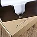 eBun Bamboo Paper Towel Dispenser Wall Mount - Decorative Countertop C Fold Holder for Multifold, Trifold, Folded, and Bathroom Towels (Brown)