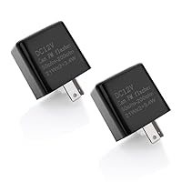 Vista 1 de Relé electrónico intermitente LED de velocidad ajustable de 12 V de 2 pines para señal de giro de motocicleta, reemplazo directo, relé universal