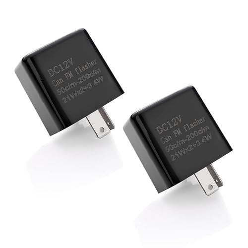 Relé electrónico intermitente LED de velocidad ajustable de 12 V de 2 pines para señal de giro de motocicleta, reemplazo directo, relé universal de