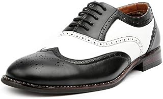 Ferro Aldo Arthur MFA139001D Mens Wingtip Two Tone Oxford Black and White Spectator